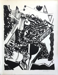 FACE TO FACE Signed Stone Lithograph, Abstract Expressionist, New York School