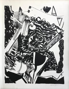 FACE TO FACE Signed Stone Lithograph, Abstract Expressionist, New York School