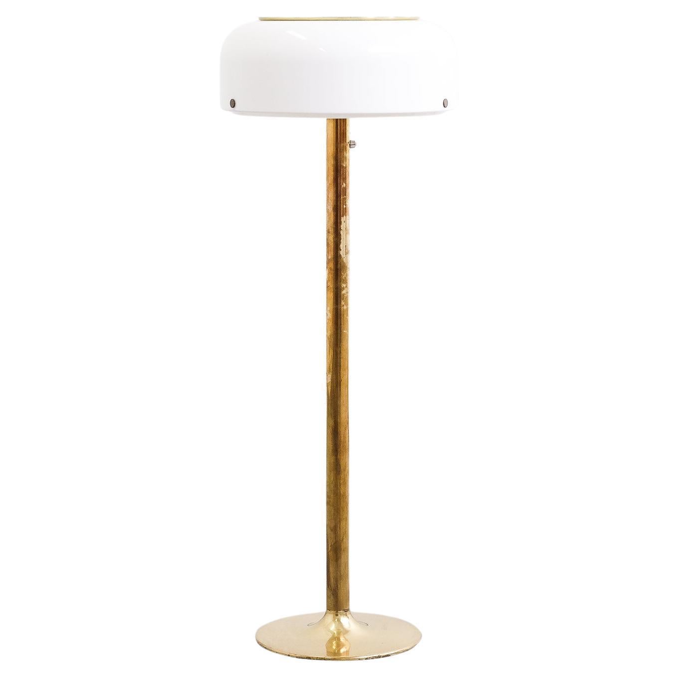 "Knubbling" Brass Floor Lamp by Anders Pehrson for Ateljé Lyktan, Sweden