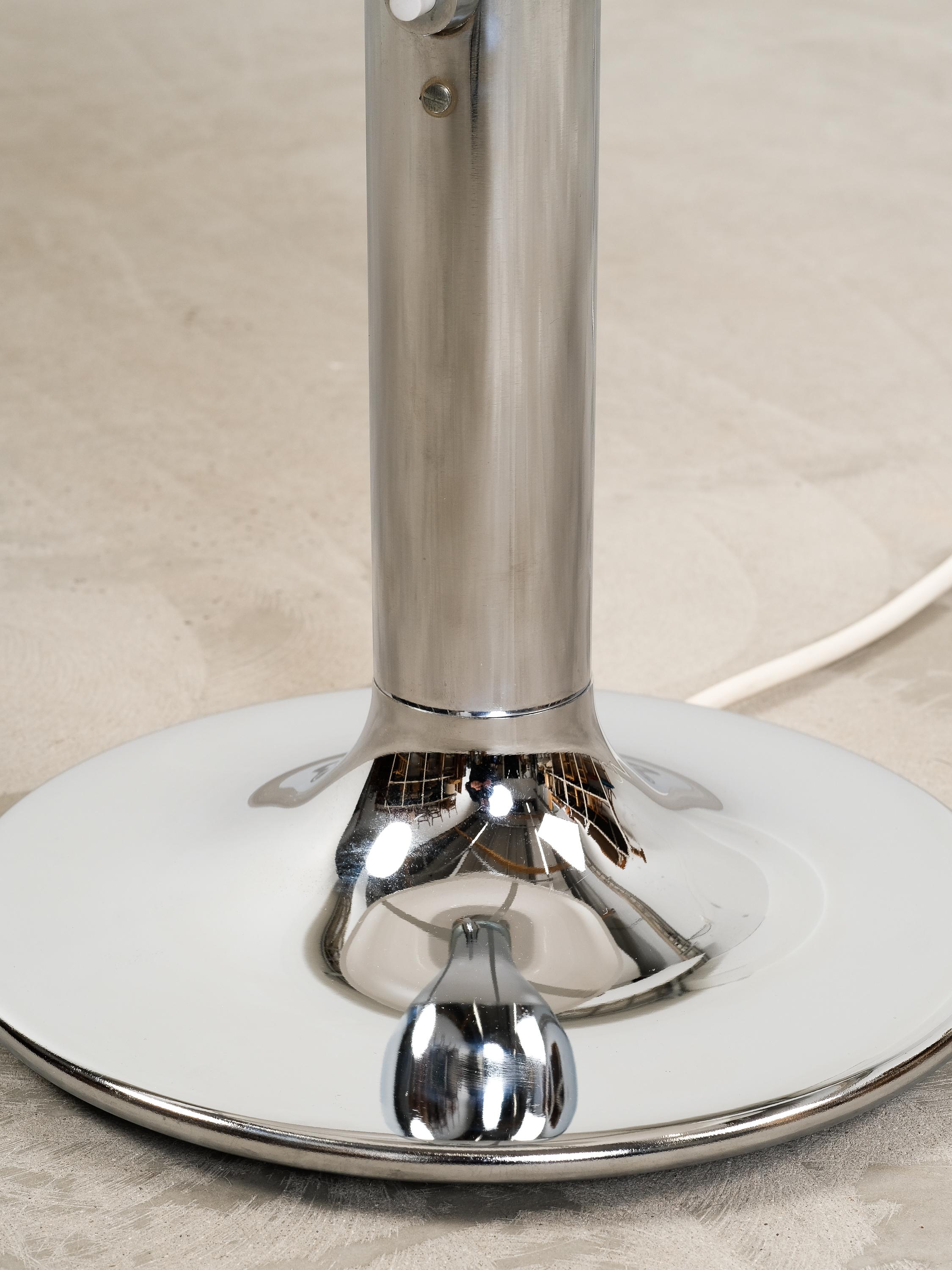 Mid-20th Century 'Knubbling' Chrome Table Lamp by Anders Pehrson for Ateljé Lyktan, 1960s For Sale