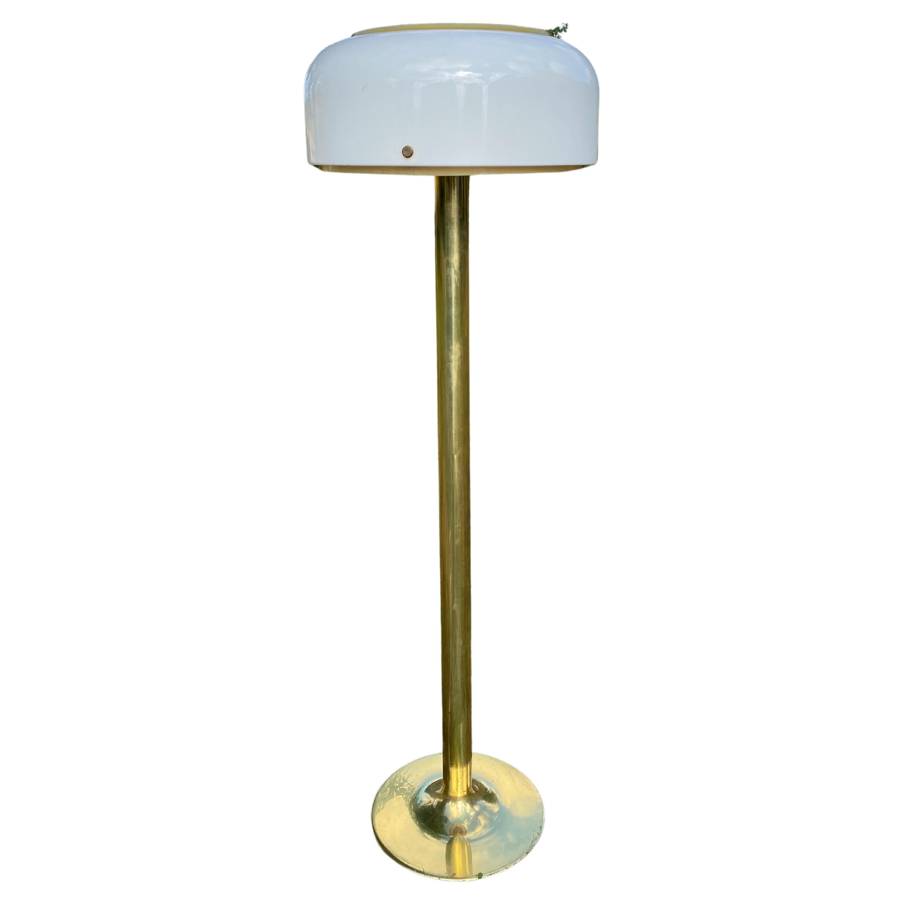 'Knubbling' Floor Lamp in Brass by Anders Pehrsson