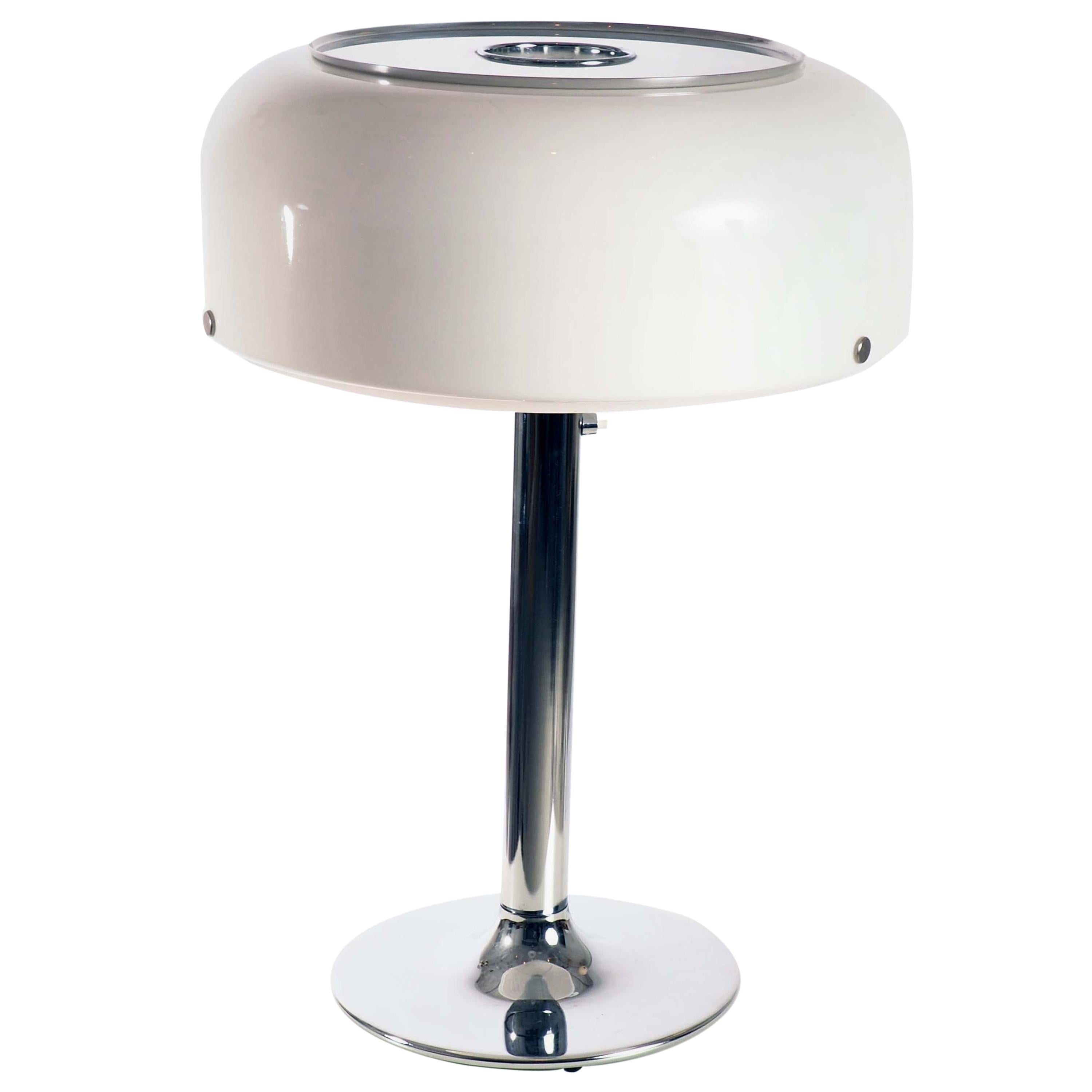 "Knubbling" Table Lamp in chromed metal and plastic by Anders Pehrson, Sweden. For Sale