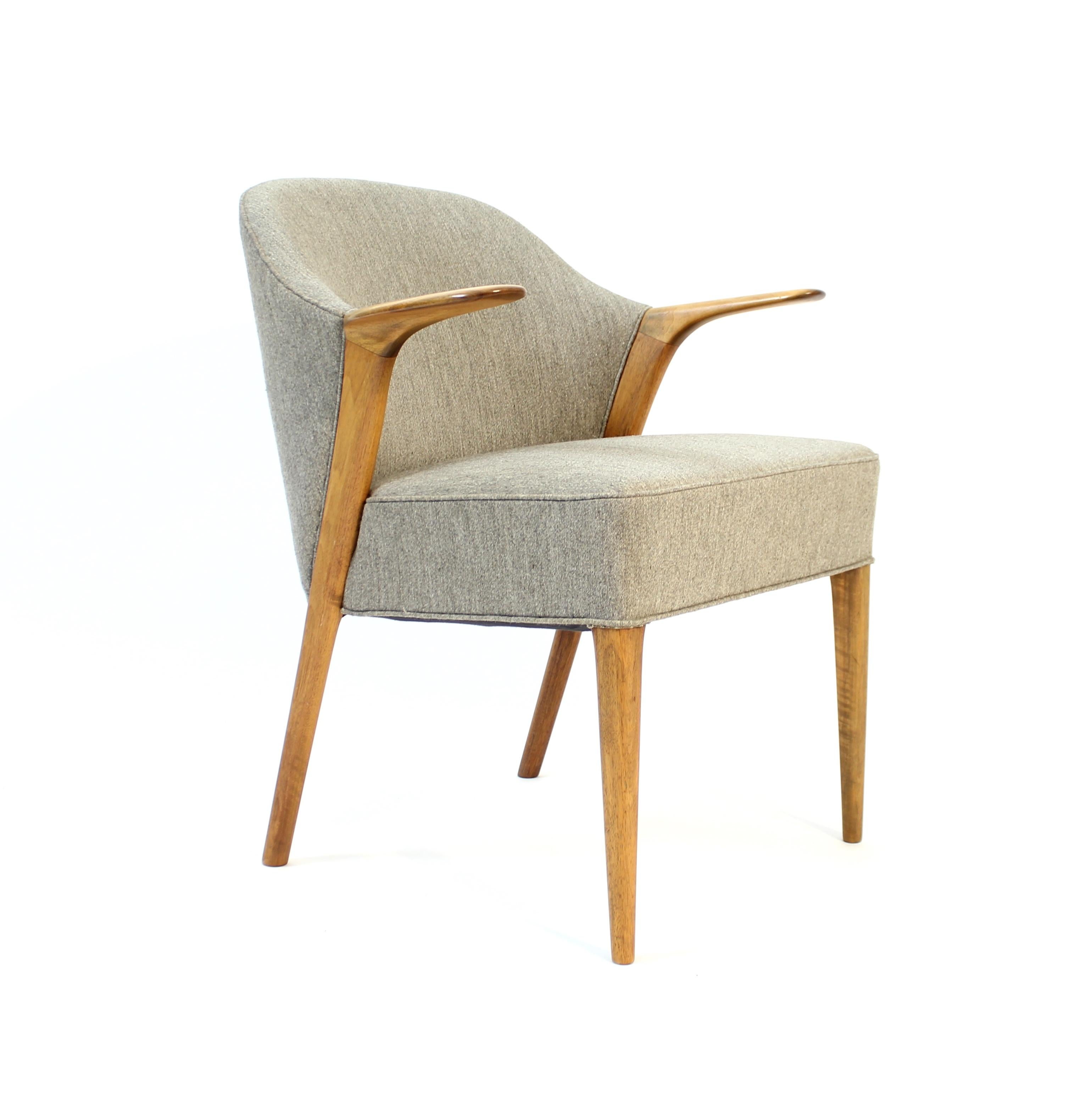 Knud A. Risager Hansen, teak armchair for Slagelse Møbelverk, 1960s In Good Condition For Sale In Uppsala, SE