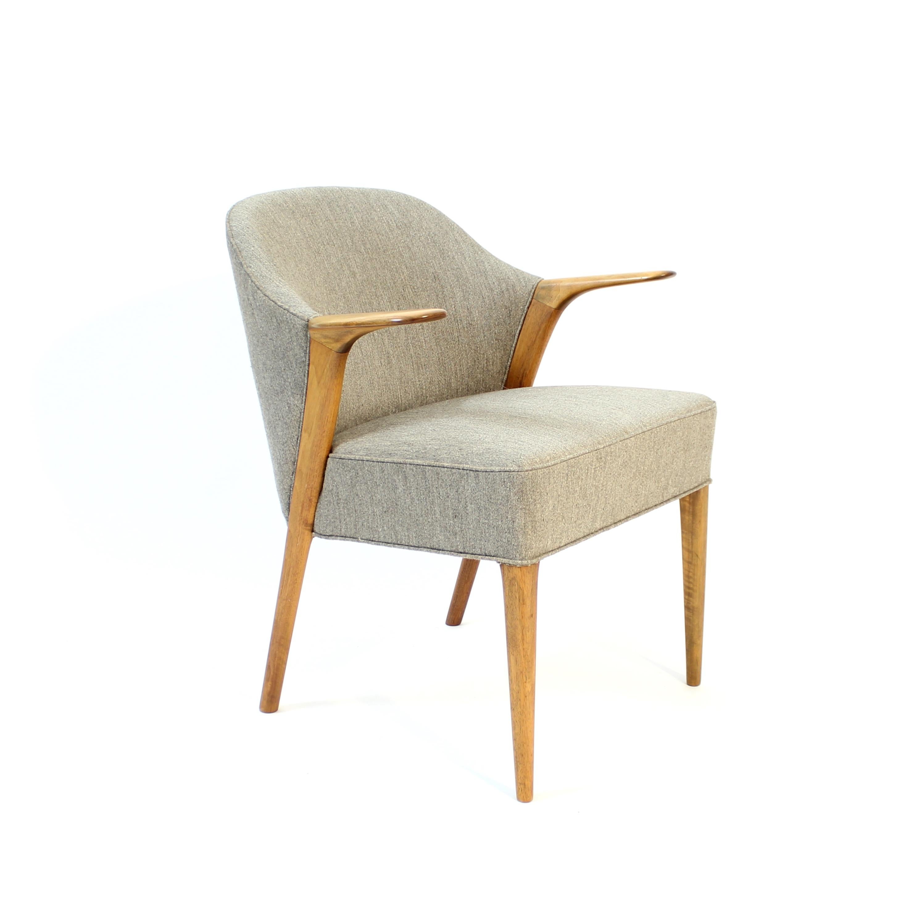 20th Century Knud A. Risager Hansen, teak armchair for Slagelse Møbelverk, 1960s For Sale