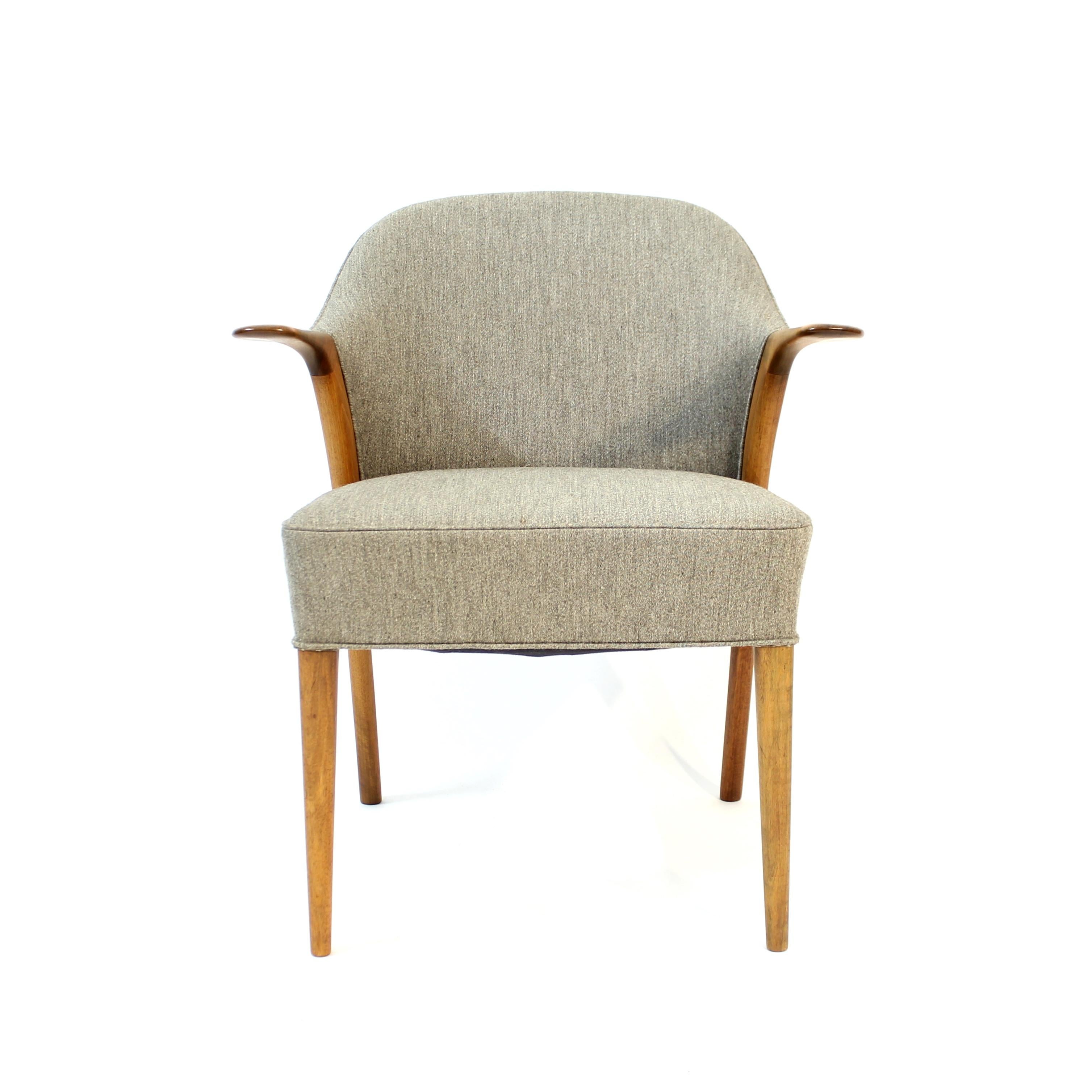 Knud A. Risager Hansen, teak armchair for Slagelse Møbelverk, 1960s For Sale 1
