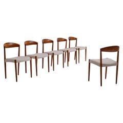 Knud Andersen Dining Chair in Solid Teak, Set of Six