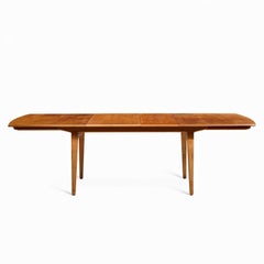 Knud Andersen für JCA Jensen Mid Century Danish Teak Hidden Leaf Dining Table