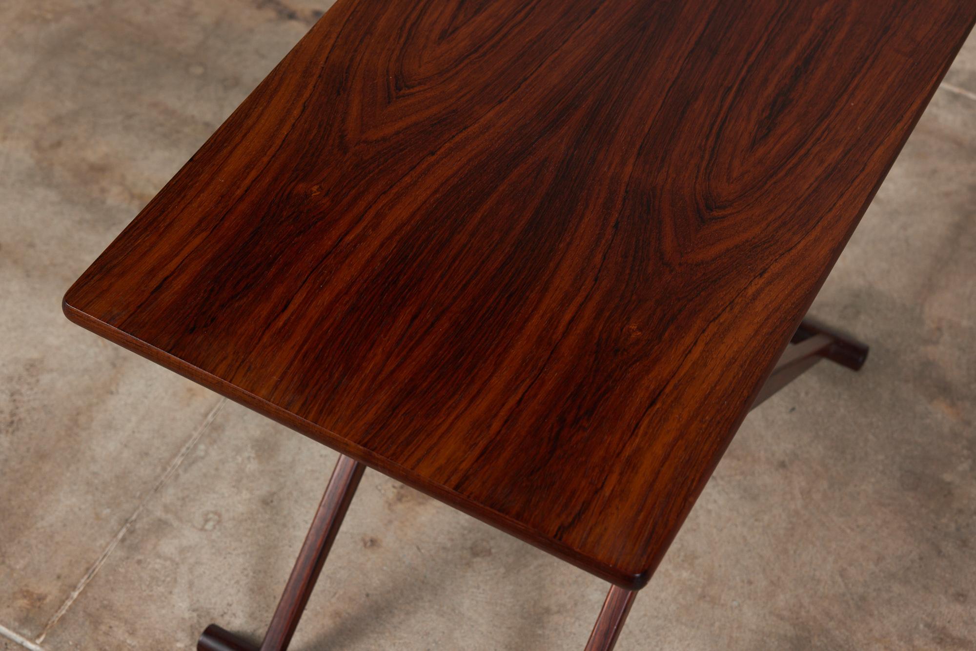 Knud Andersen Rosewood Folding Side Table for Aarhus For Sale 3