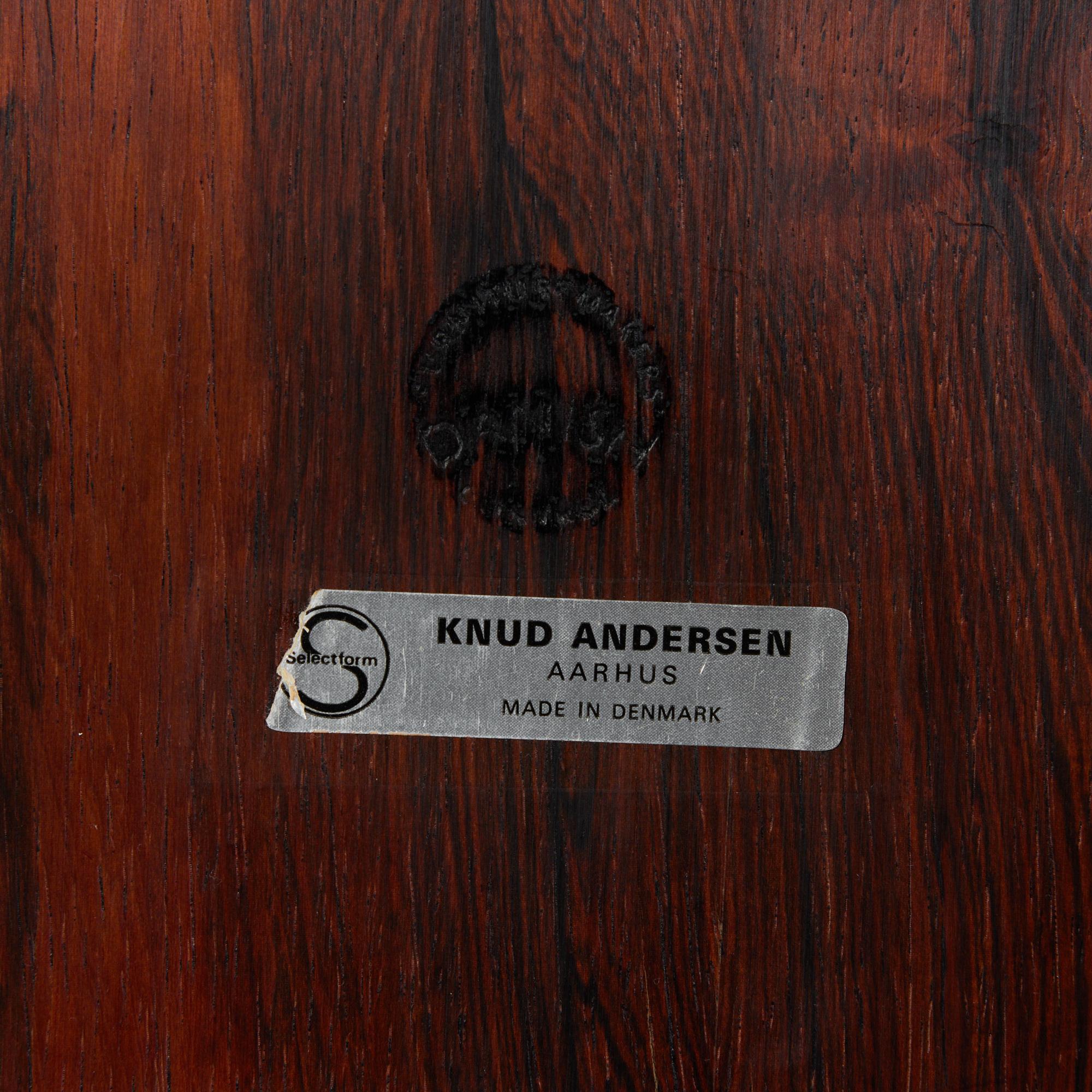 Knud Andersen Rosewood Folding Side Table for Aarhus For Sale 5