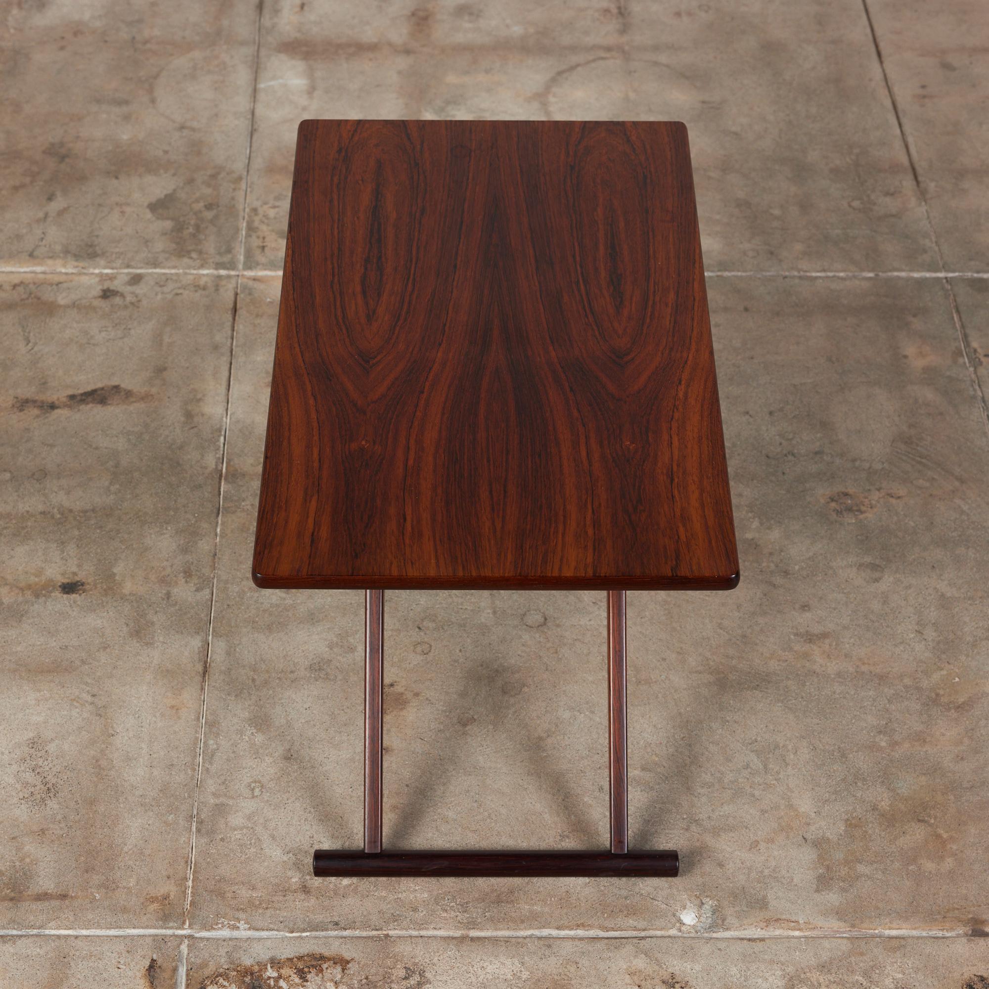 Mid-20th Century Knud Andersen Rosewood Folding Side Table for Aarhus For Sale