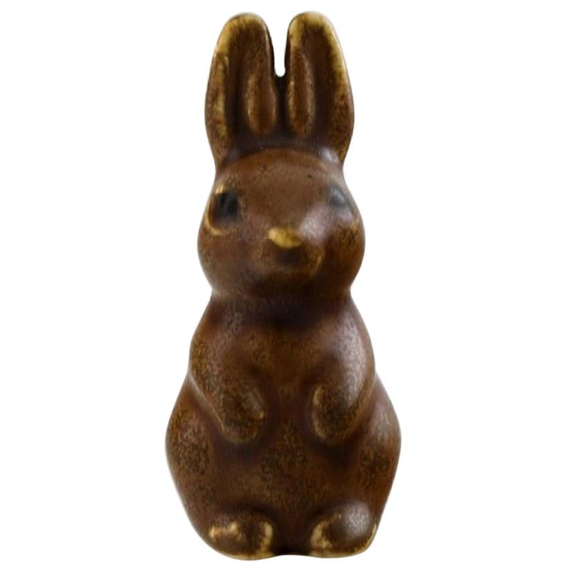 Knud Basse, Denmark, Rabbit in Glazed Ceramics, 1960s