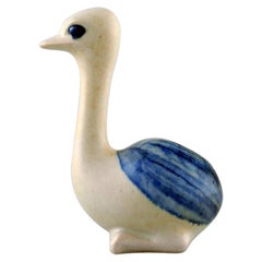 Knud Basse, Ostrich in Glazed Ceramics, 1960s