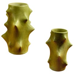 Knud Basse Scandinavian Vases, Glazed Stoneware, 1958