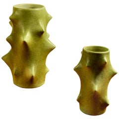 Knud Basse Scandinavian Vases, Glazed Stoneware, 1958