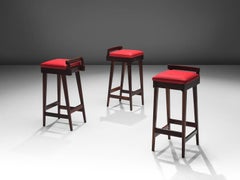 Knud Bent Barstools in Solid Rosewood