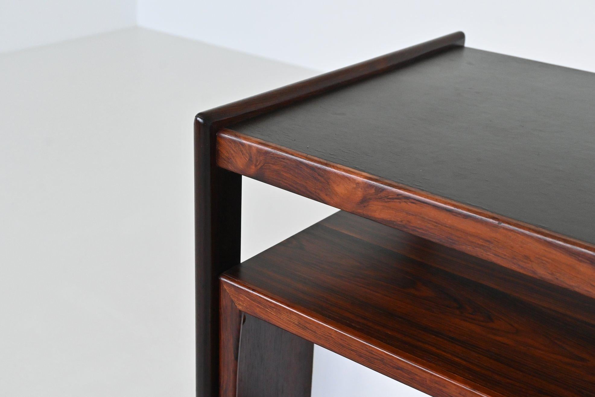 Knud Bent dry bar in rosewood Dyrlund Denmark 1960 For Sale 7