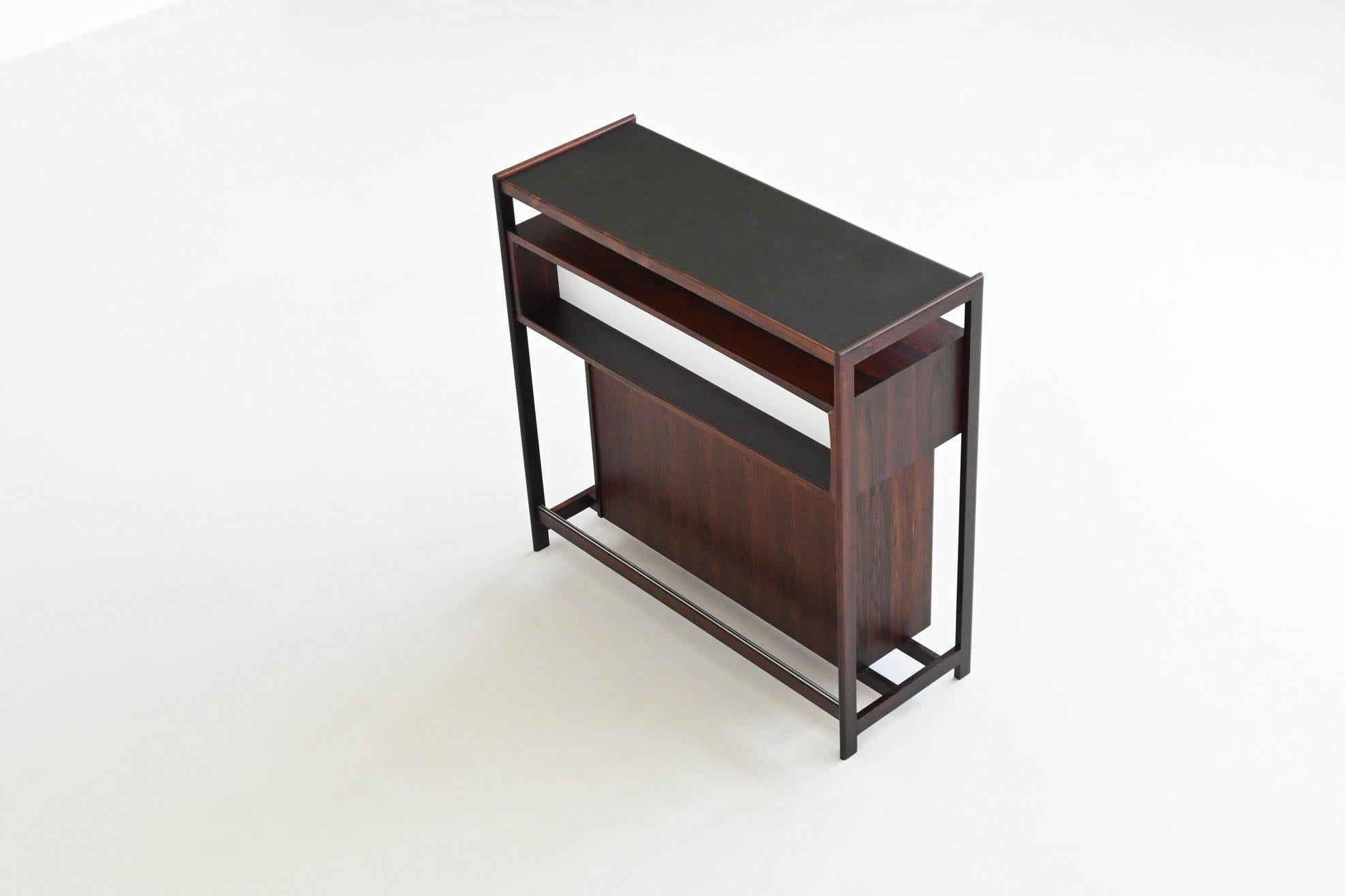 Knud Bent dry bar in rosewood Dyrlund Denmark 1960 For Sale 10