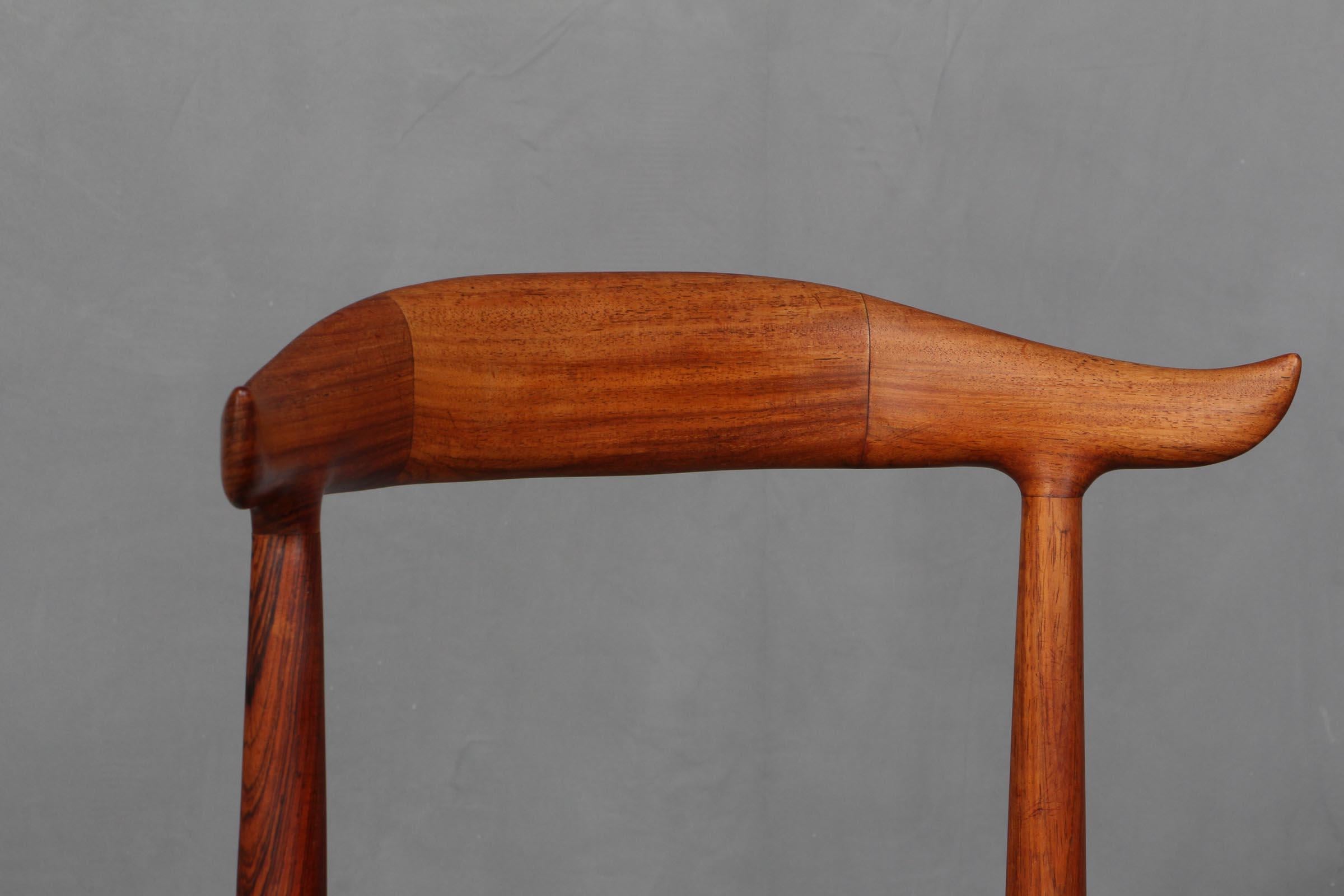 Knud Færch Cowhorn Arm Chair, 1960s In Good Condition In Esbjerg, DK