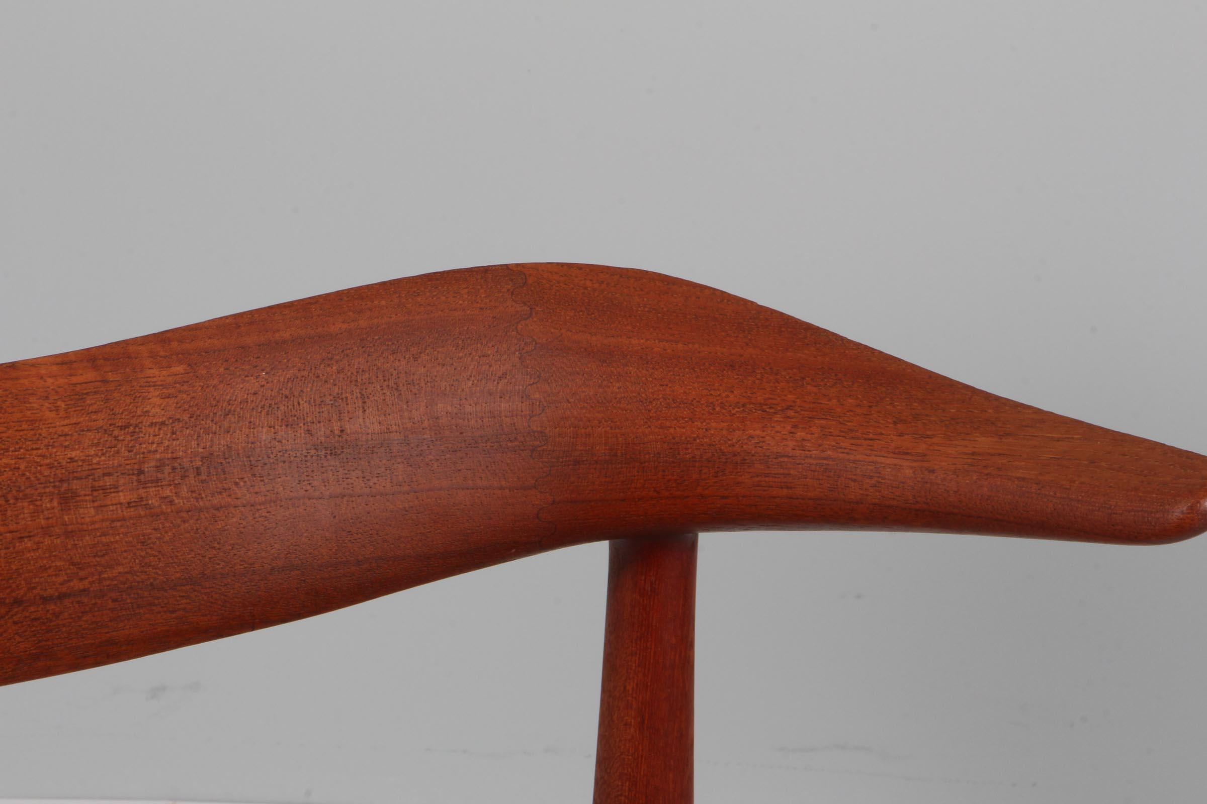 Scandinavian Modern Knud Færch Cowhorn Arm Chairs, 1960s, teak For Sale
