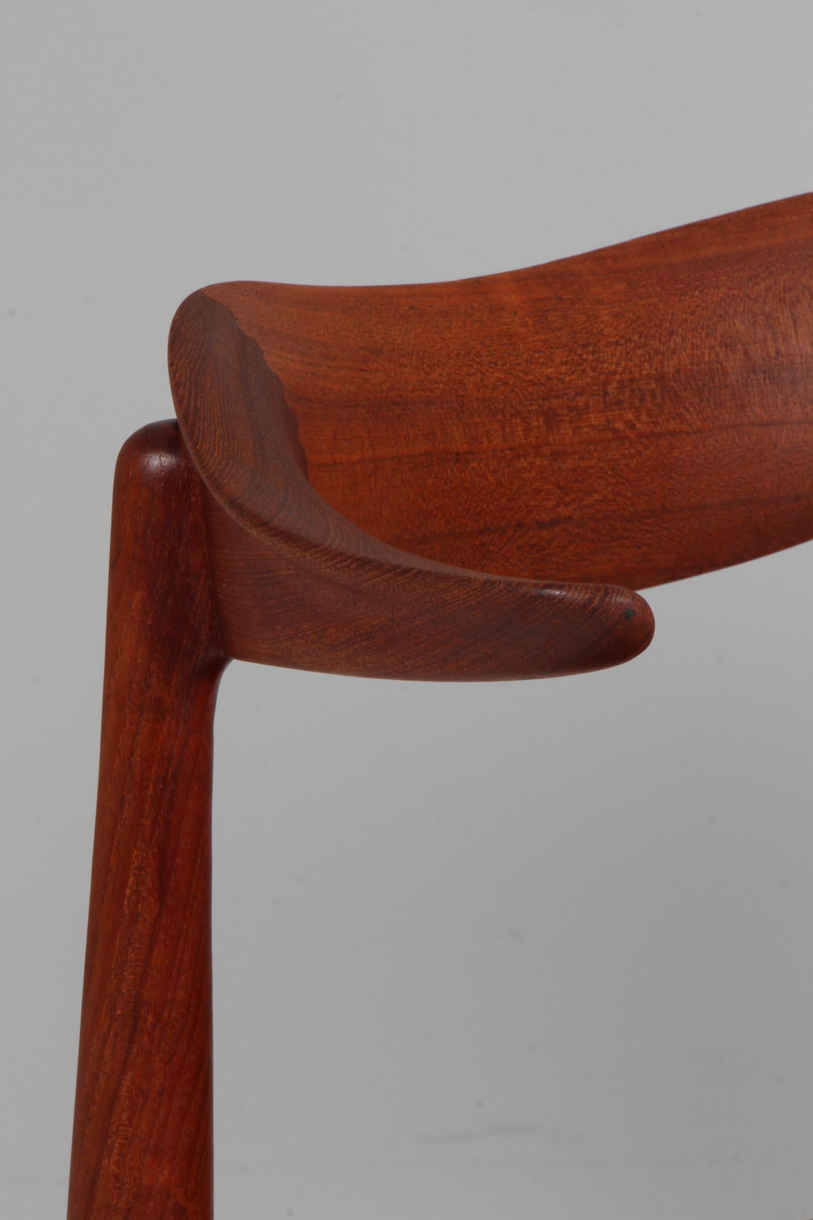 Danish Knud Færch Cowhorn Arm Chairs, 1960s, teak For Sale