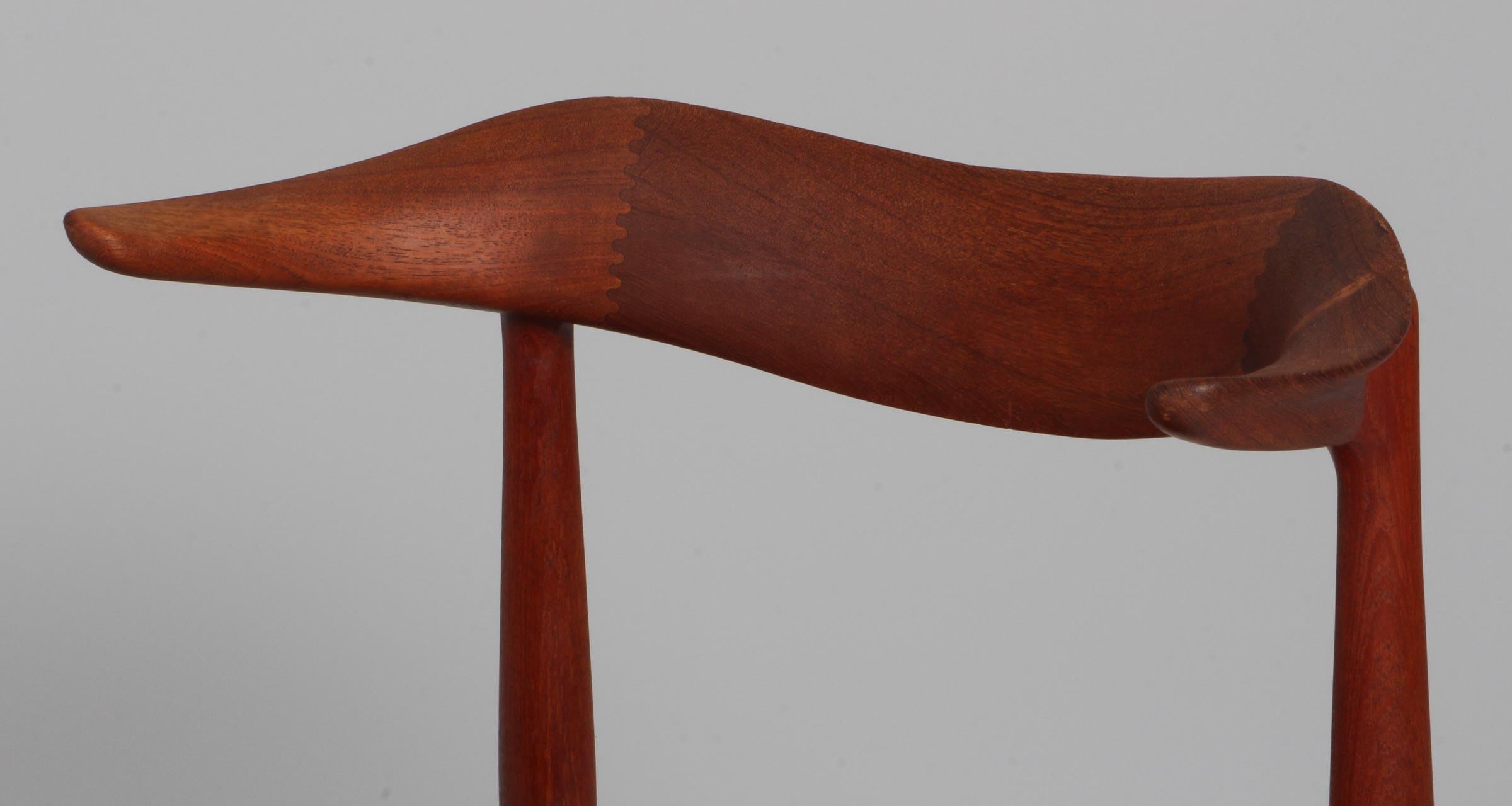 Knud Færch Cowhorn Arm Chairs, 1960s, teak For Sale 2