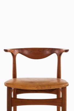 Poltrone Knud Færch Cowhorn di Slagelse Møbelfabrik in Danimarca