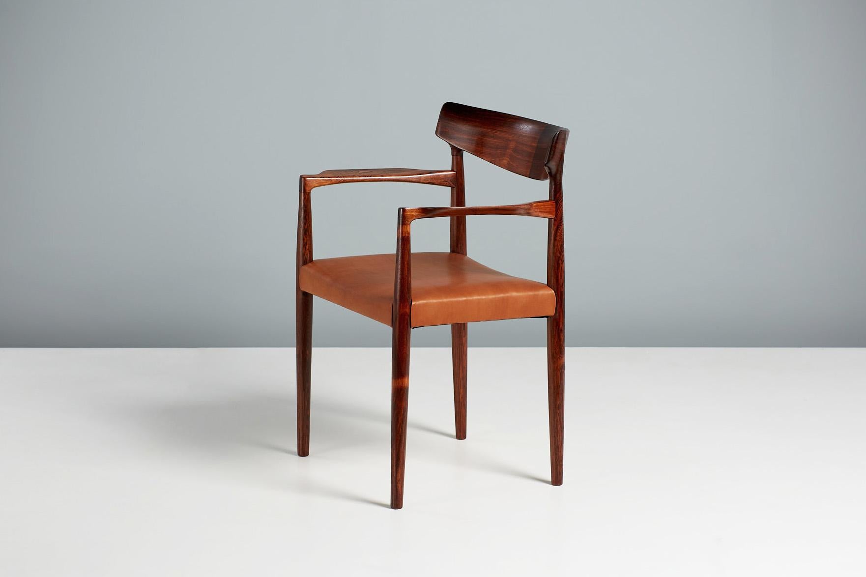 Danish Knud Faerch Rosewood Armchair 1960s For Sale