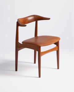 Knud Faerch Teak Cowhorn Chair 1950s