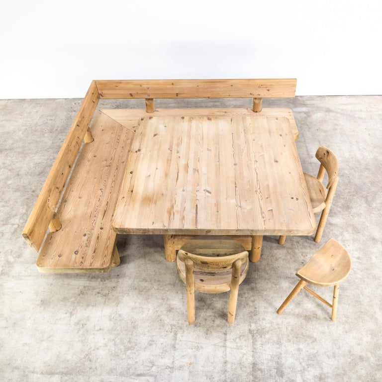 knud friis elmar moltke nielsen dining table two benches two chairs 1 stool