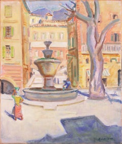 'Italian Piazza with the Alps Beyond', Paris, Danish Royal Academy, Oslo Museum