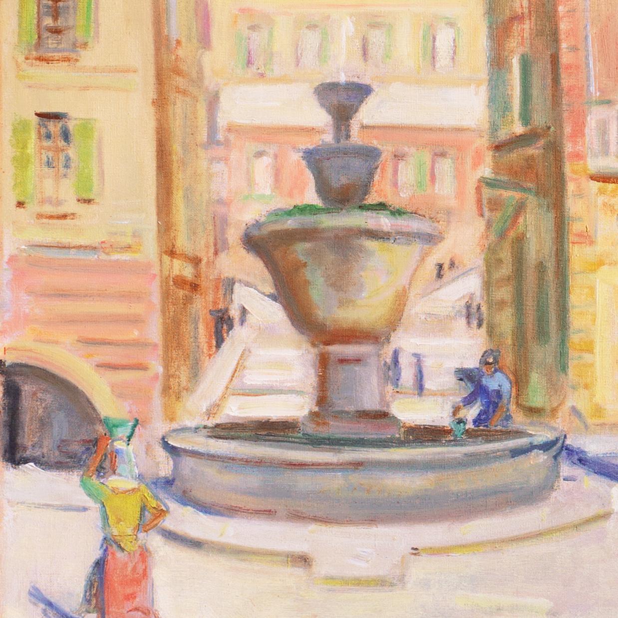'Italian Piazza with the Alps Beyond', Paris, Danish Royal Academy, Oslo Museum For Sale 2