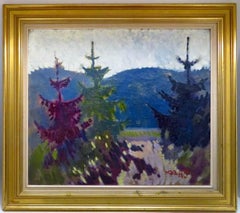 Knud Horup (geb. 1926), dänisches Original-impressionistisches großes Ölgemälde, skandinavisch