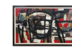 Knud Hørup - Smalto su rame, pittura espressionista astratta, 1960 ca.