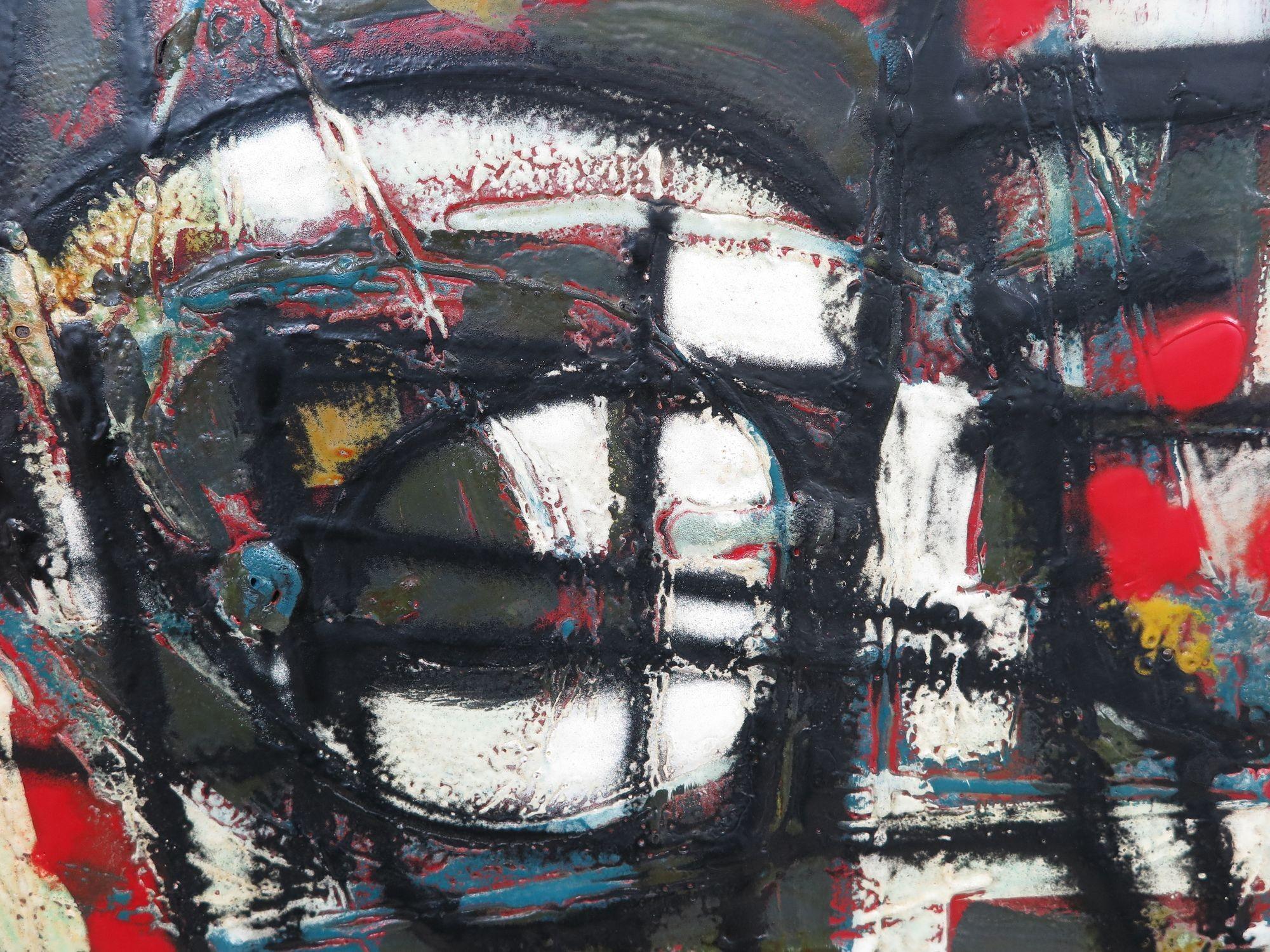 Rame Knud Hørup - Smalto su rame, pittura espressionista astratta, 1960 ca. in vendita