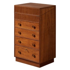 Knud Juul-Hansen Chest of Drawers with Integrated Vanity in Teak