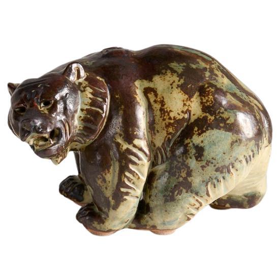 Knud Khyn for Royal Copenhagen, Bear Figurine, Denmark, circa 1950