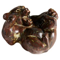 Knud Khyn para Royal Copenhagen, Figurita de oso, Dinamarca, hacia 1950