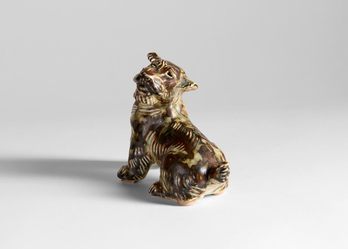 Danese Knud Khyn per Royal Copenhagen, Terrier in ceramica, Danimarca, circa 1950 in vendita