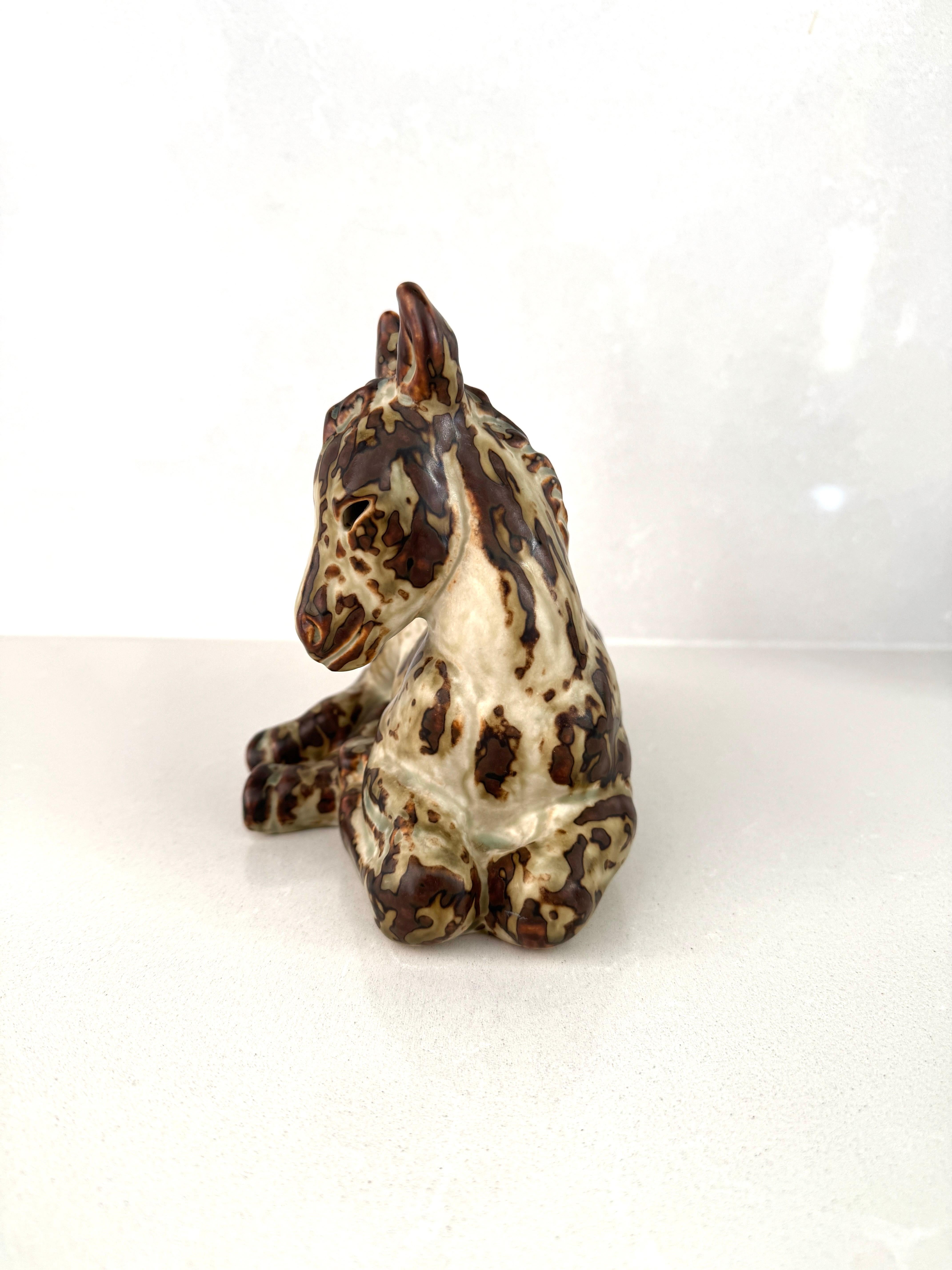 Knud Kjhn, Donkey, prod. Royal Copenhagen, années 1940 Excellent état - En vente à Rivoli, IT