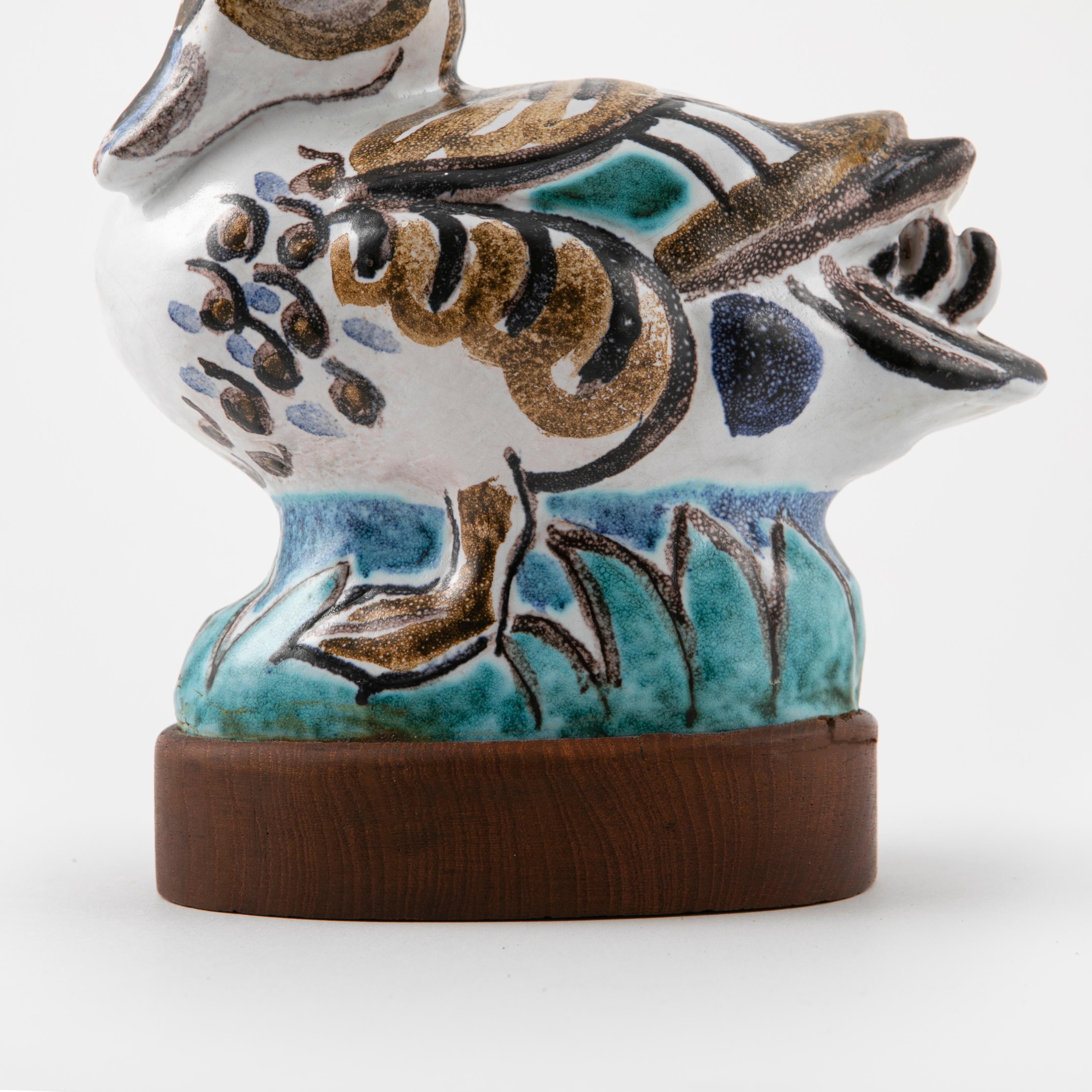 Moderno Anatra in ceramica Knud Kyhn in vendita