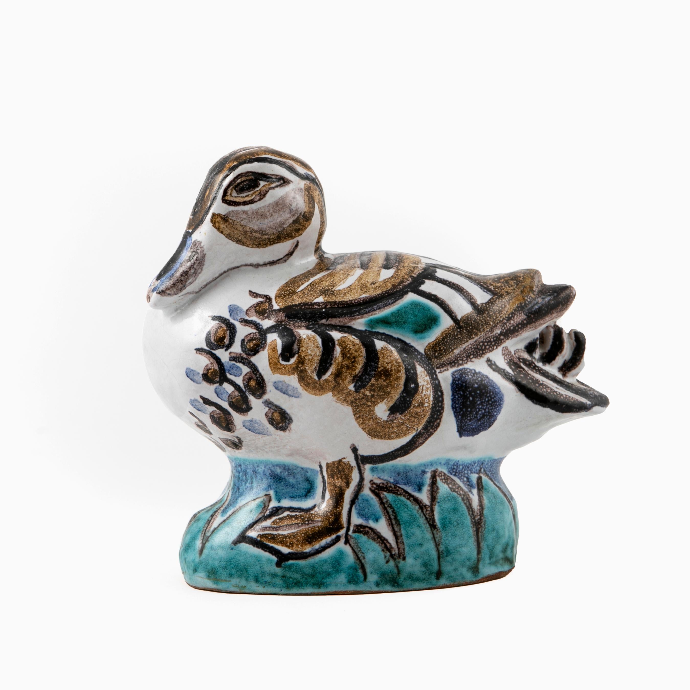 20th Century Knud Kyhn Ceramic Duck For Sale