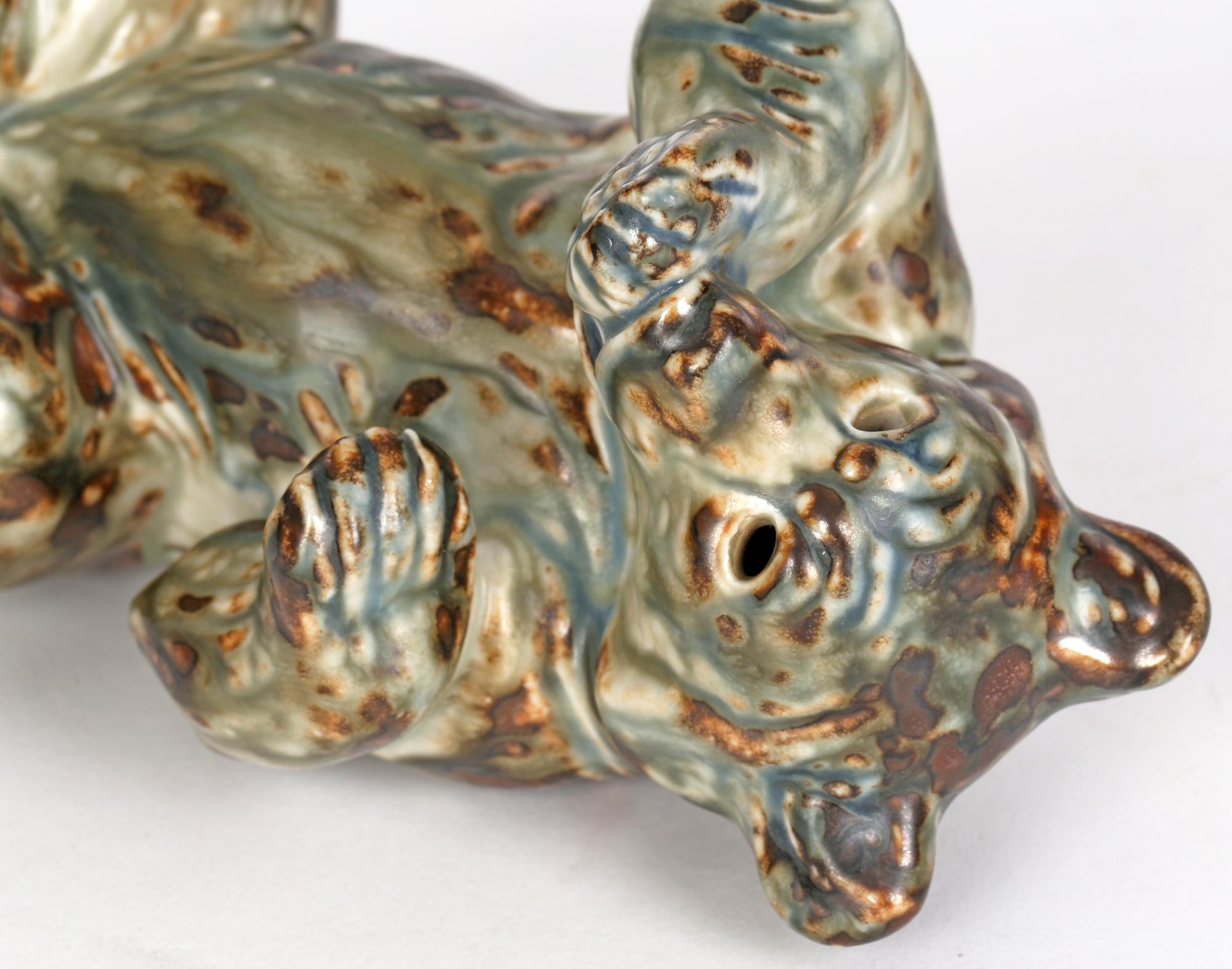 Porcelaine Figure sculpturale d'ours en porcelaine royale danoise Knud Kyhn de Copenhague en vente