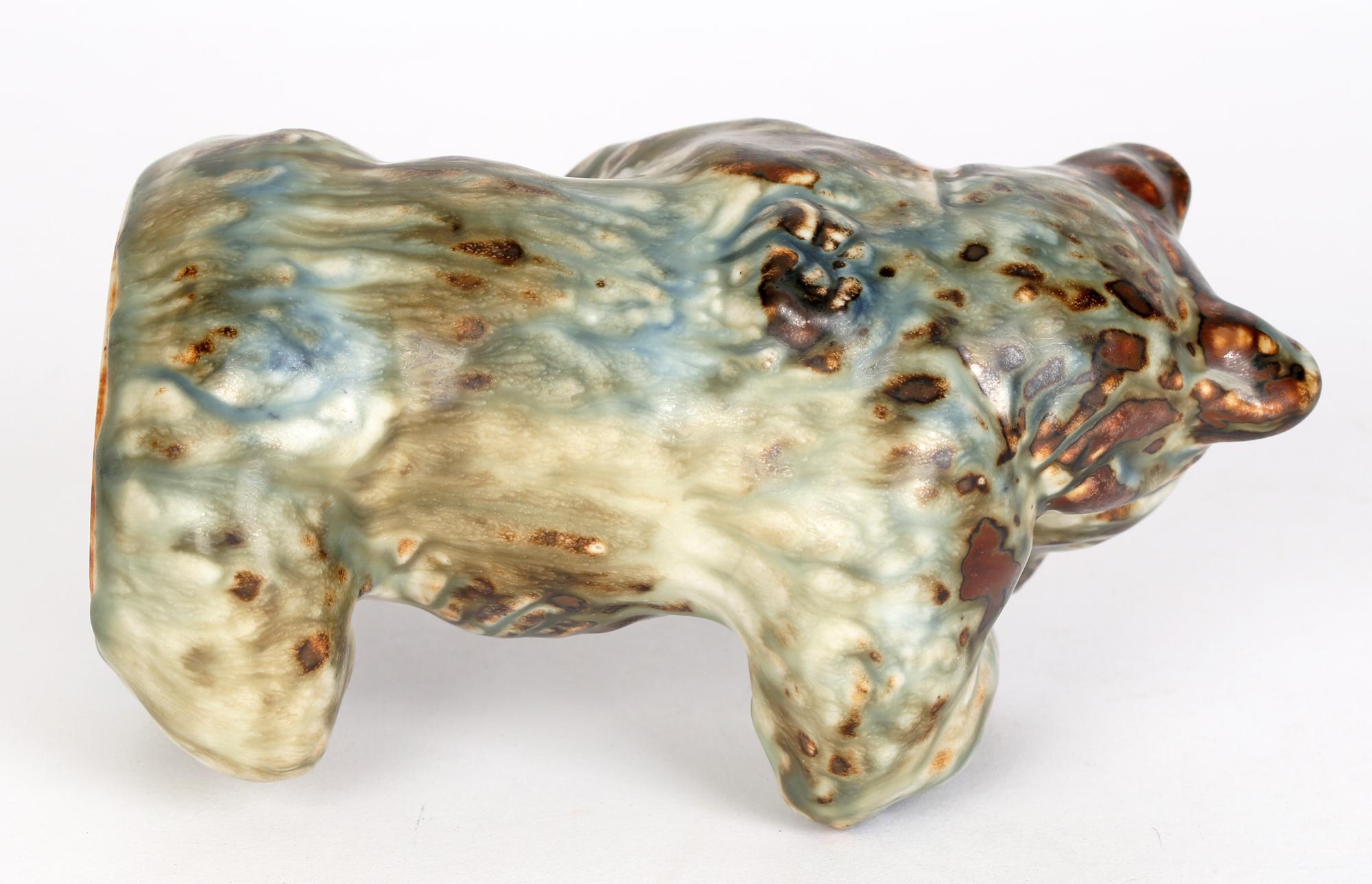 Knud Kyhn Danish Royal Copenhagen Porcelain Bear Sculptural Figure For Sale 7