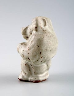 Knud Kyhn for Royal Copenhagen, Unique Stoneware Figure, Monkey