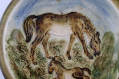 Knud Kyhn for Royal Copenhagen, Bowl / dish in ceramics, Mare and foal