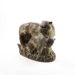 Knud Kyhn para Royal Copenhagen, Pantera con cachorro