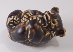 Knud Kyhn per Royal Copenhagen Porcelain Bear Figurina, Scandinavian Modern