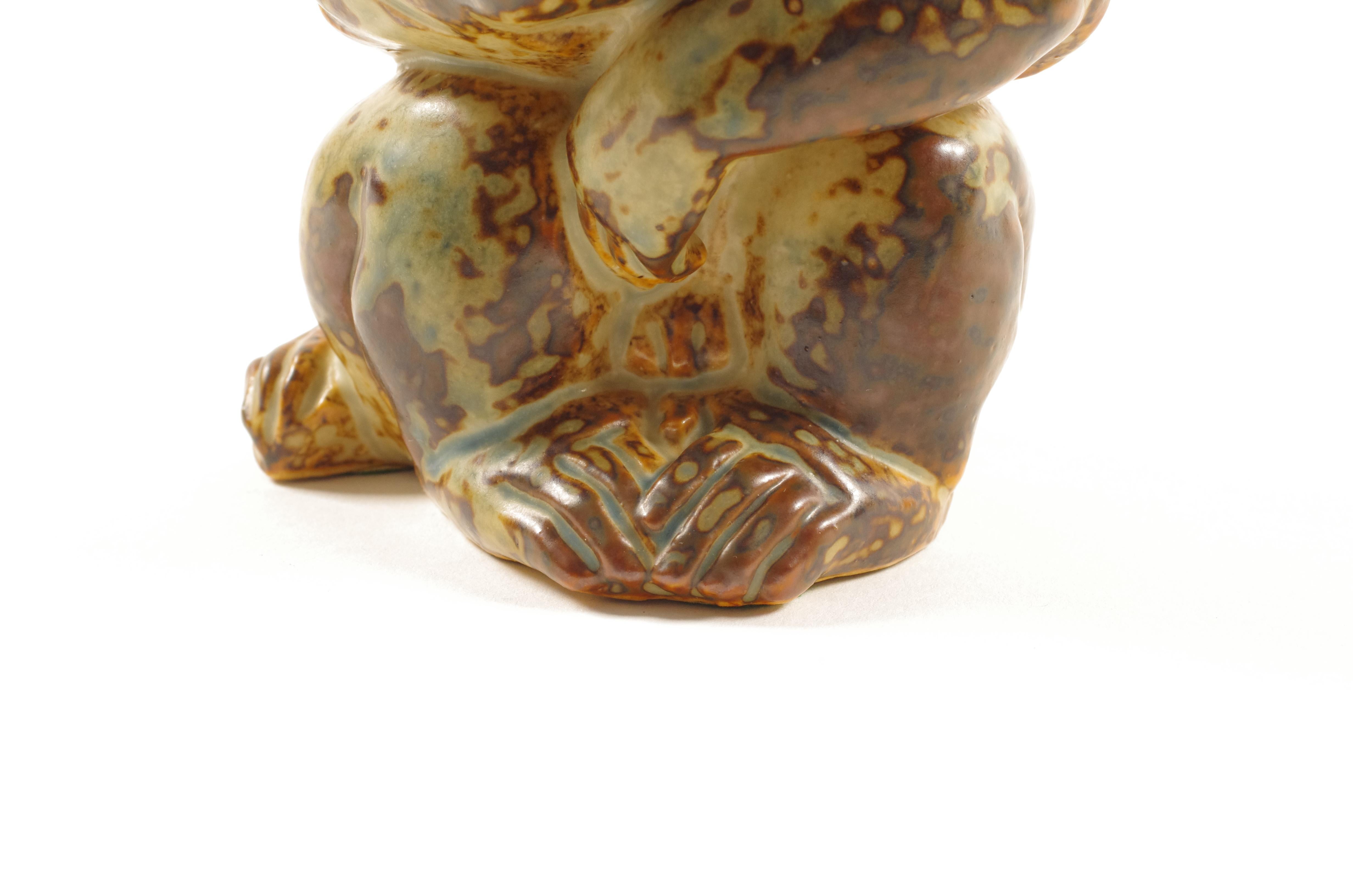 Figura di babbuino di Knud Kyhn Royal Copenhagen (20216), Danimarca, anni '60 in vendita 4