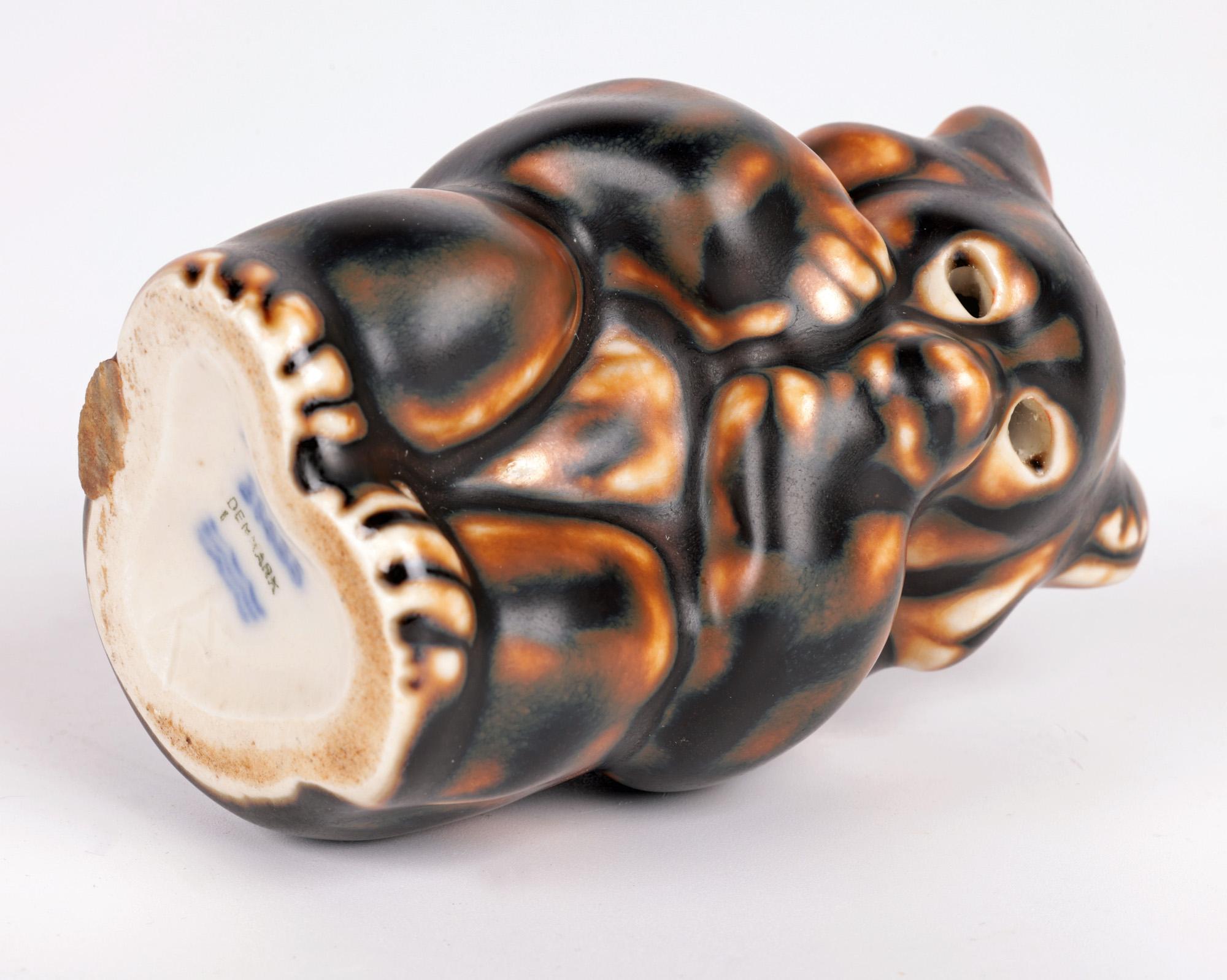 Knud Kyhn Royal Copenhagen Porcelain Seated Bear Figure (figurine d'ours assis)  en vente 1