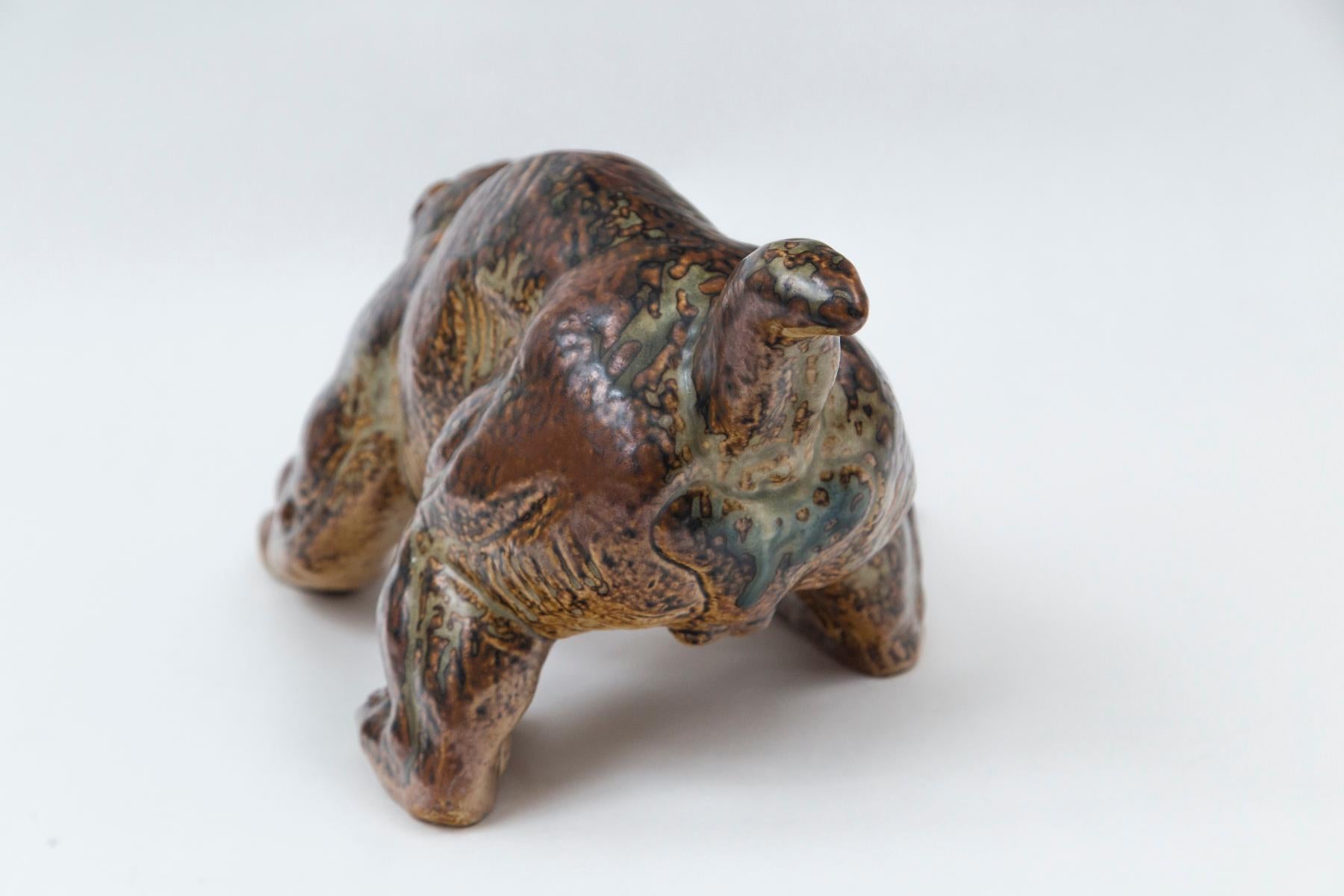 Scandinavian Knud Kyhn for Royal Copenhagen Ceramic Monkey Sculpture